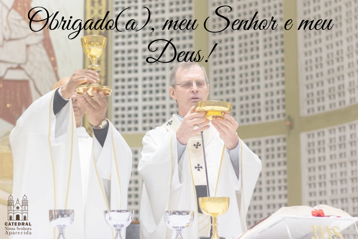 Ação de graças. Agradeçamos ao Senhor por todo o Seu amor e misericórdia
