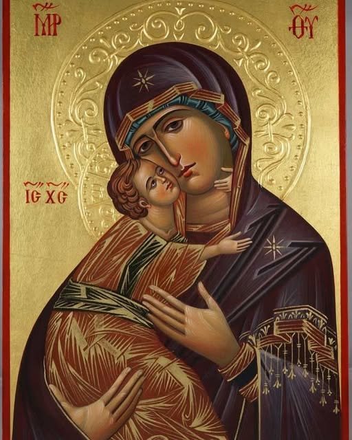 Iconografia Theotokos Eleousa (Ternura ou Misericórdia). Fonte: Google Imagens (2025)